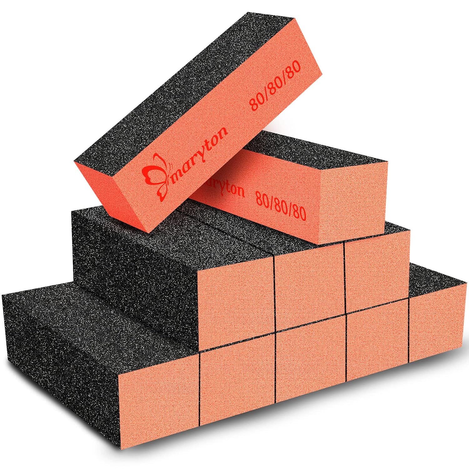 80/80 Grit Nail Buffer Block for Acrylic Prep