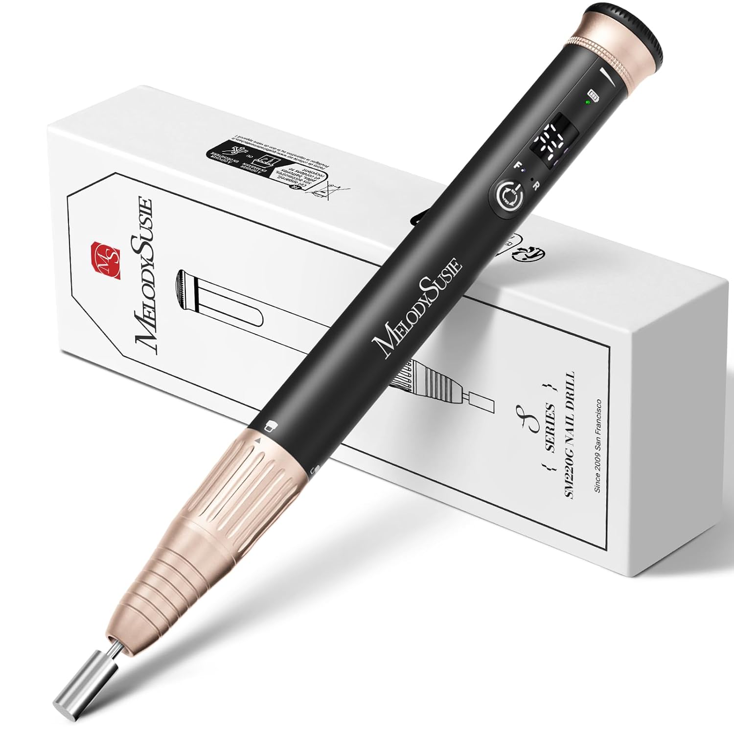 pen-shaped cordless nail drill — Portable 30K RPM E-File