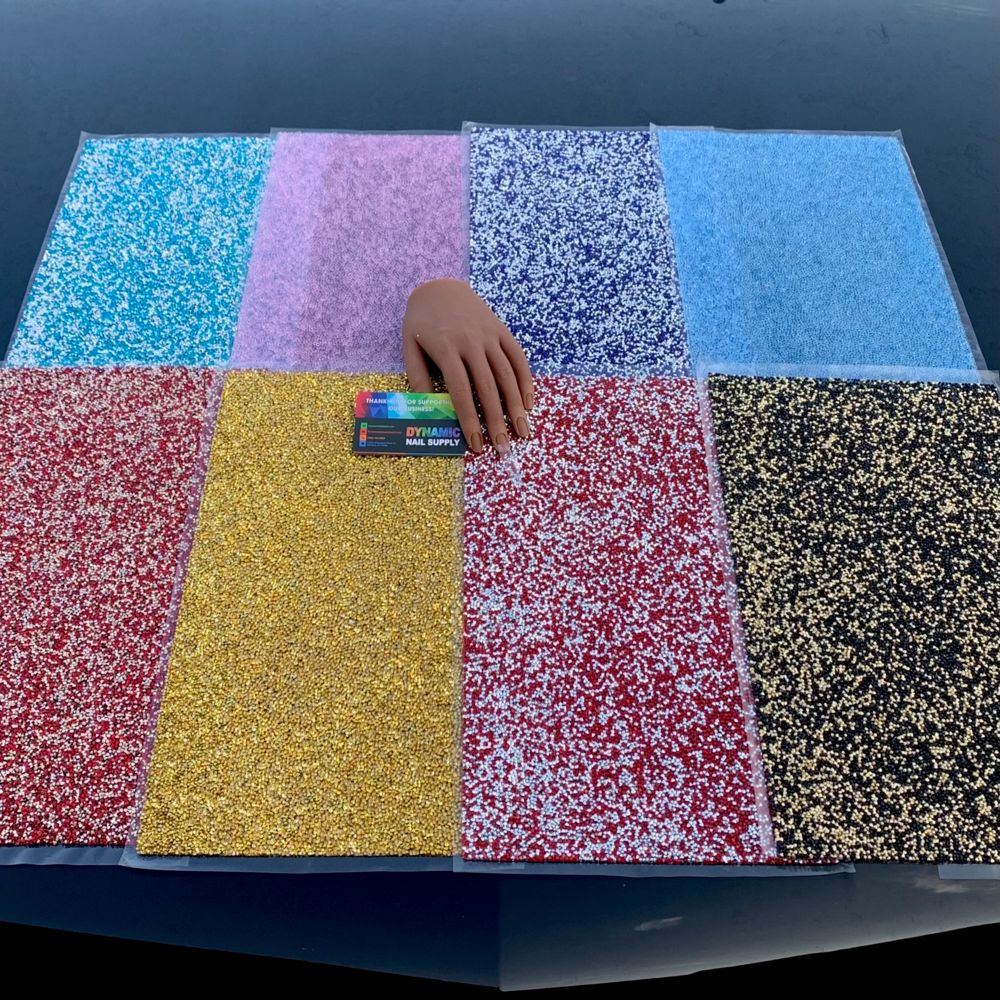 Rhinestone Nail Display Mat: Seasonal Nail Trends